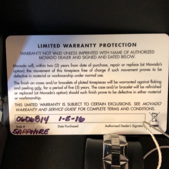 Movado Sapphire watch - Picture 4 of 8